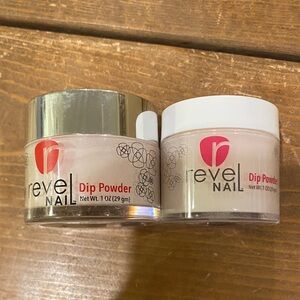 Revel Nail Dip Powders Flushed and Calaca
